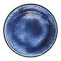 Reactive glazed stoneware dinner set - starry sky